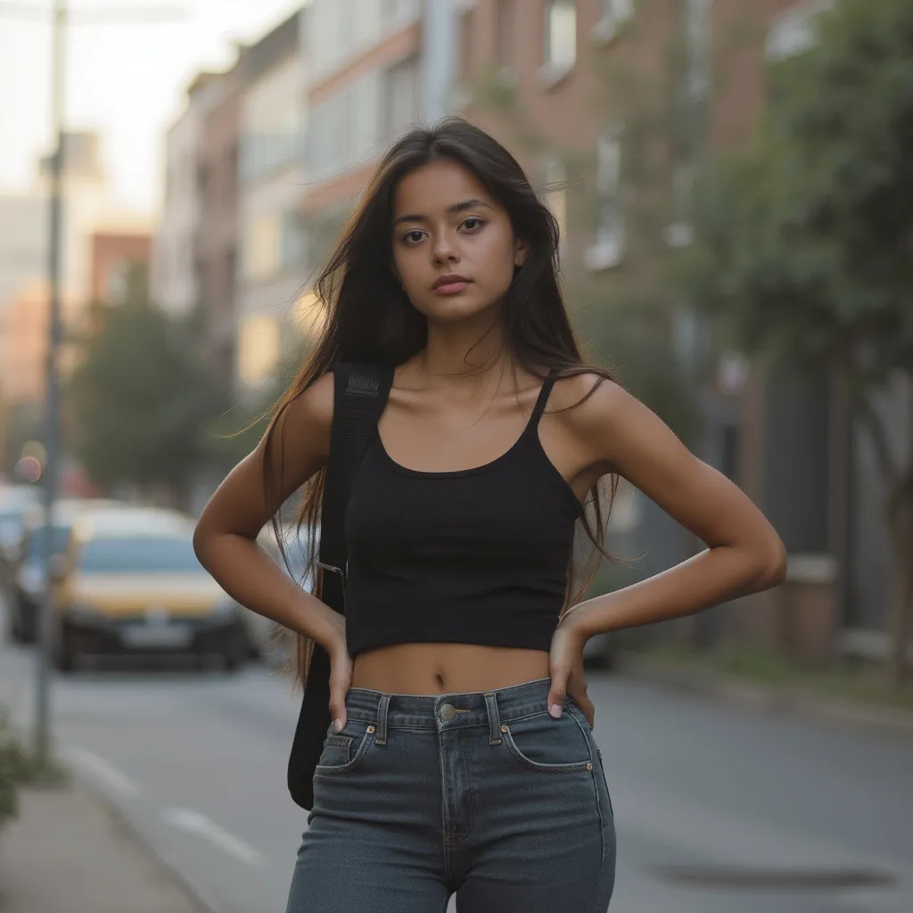 Foto de cliente satisfecho, persona en pose casual